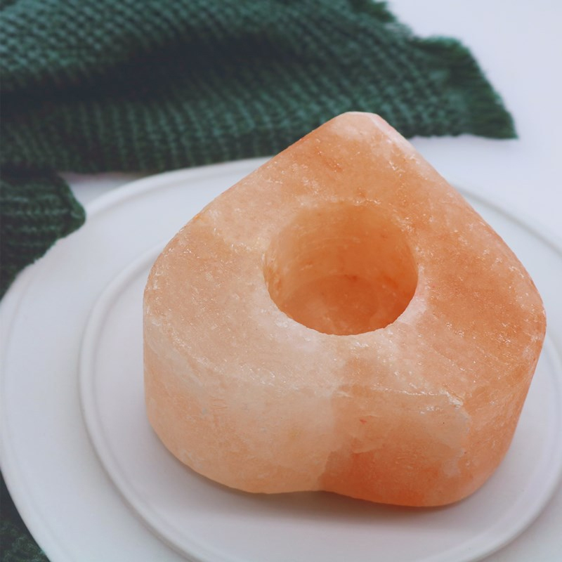 Pink Himalayan Salt Heart Candle Holder for Sale