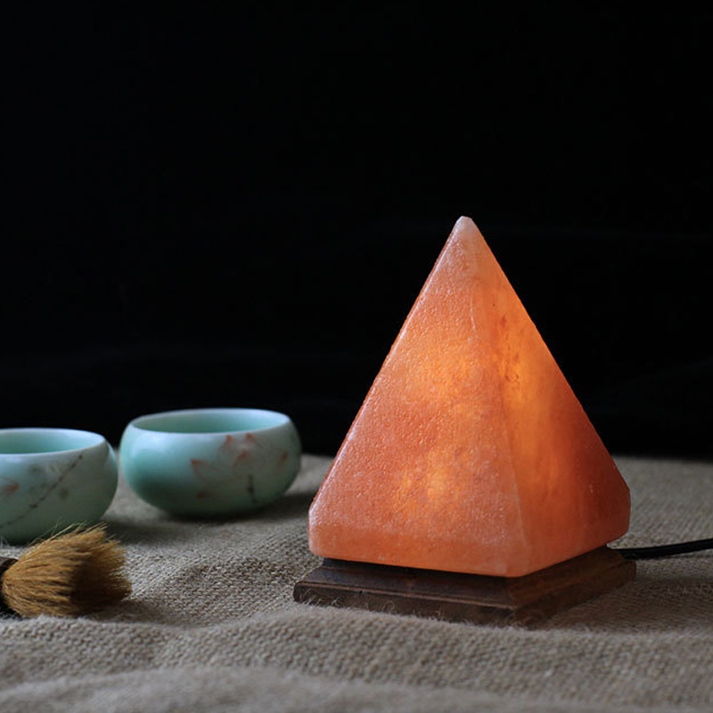 Pyramid Himalayan Salt Lamp USB Decorative Night Lights