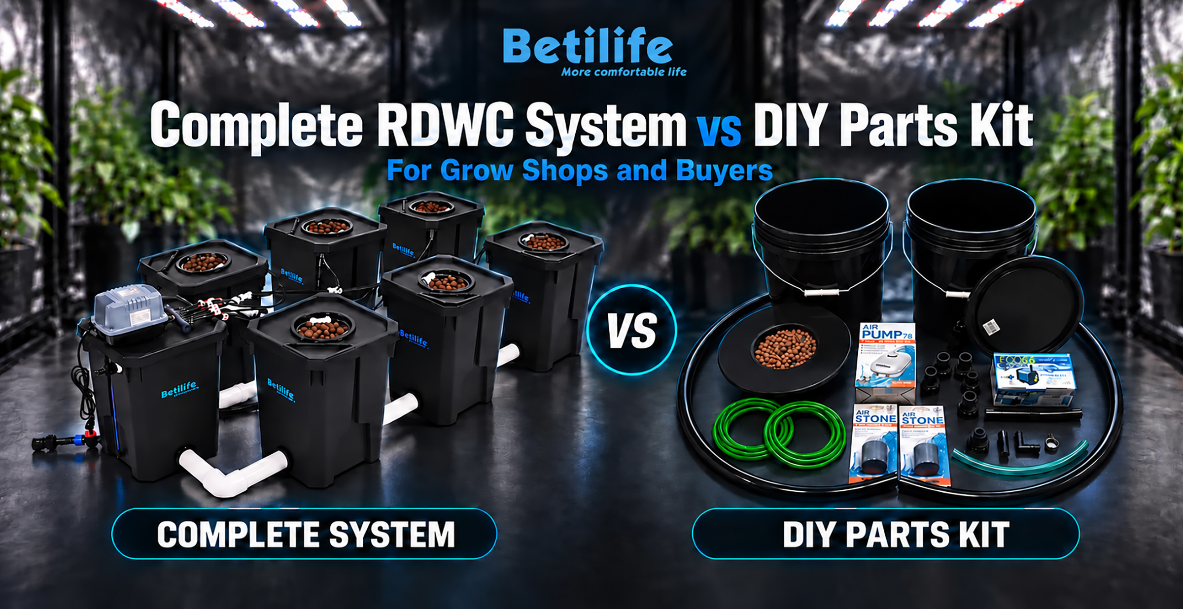 Complete RDWC System vs DIY Parts Kit: Which Is Better for Grow Shops and Commercial Buyers?