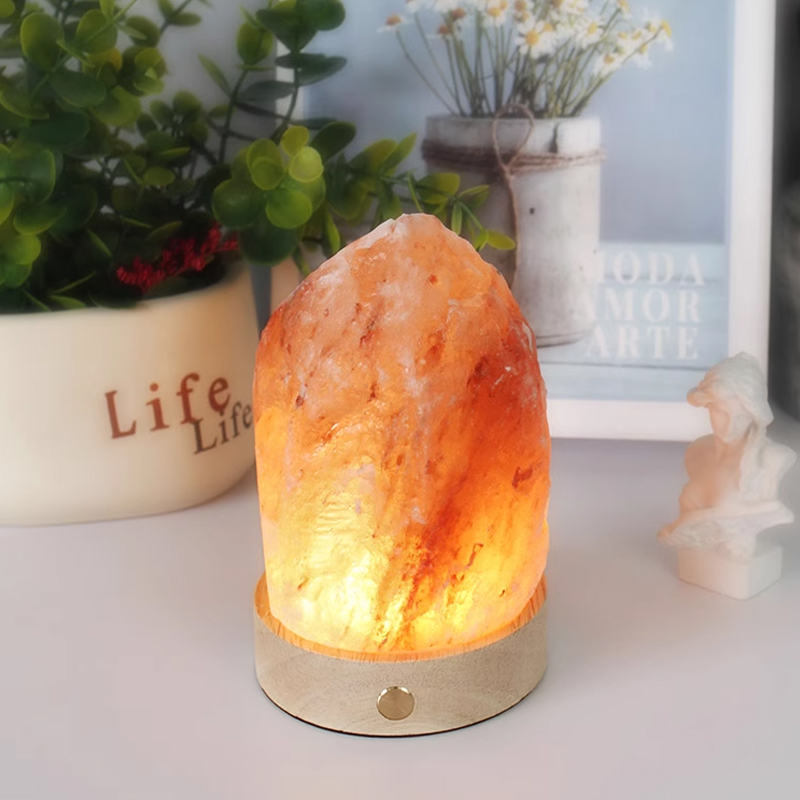 USB Himalayan Crystal Salt Lamp Sleep Healing Night Light