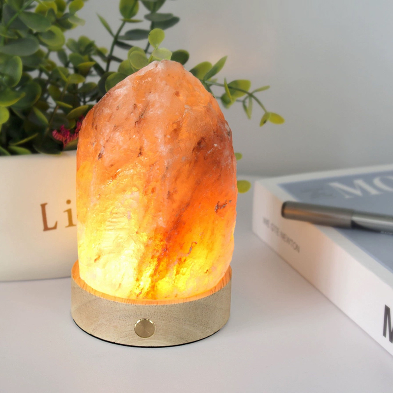 USB Himalayan Crystal Salt Lamp Sleep Healing Night Light