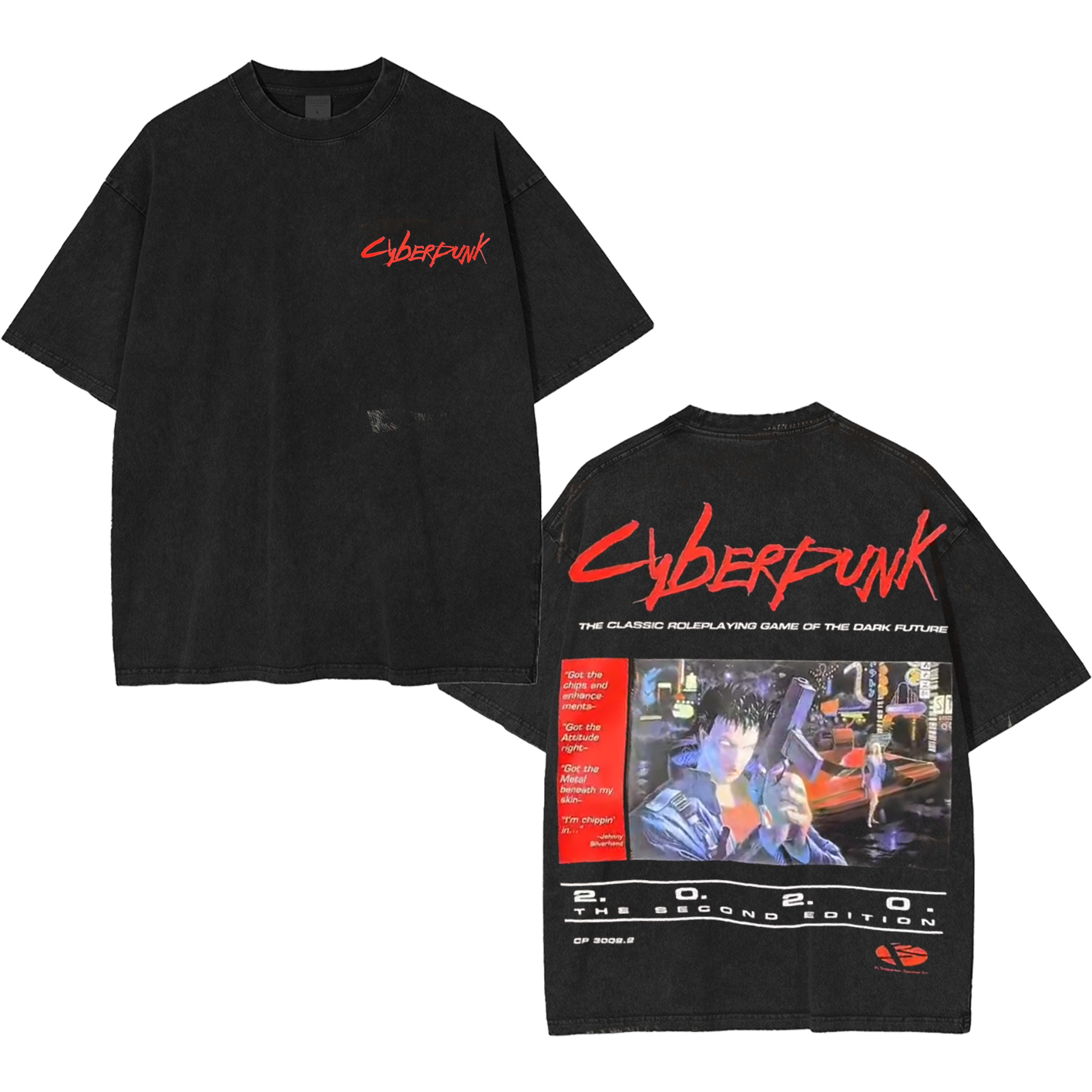 Cyberpunk Unisex Washed T-Shirt