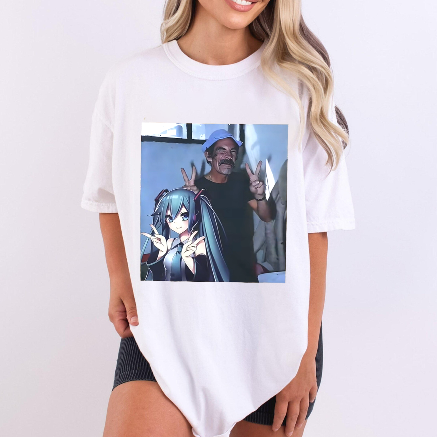 Don Ramon X Miku  Funny Unisex Shirts/Crewneck/Hoodie