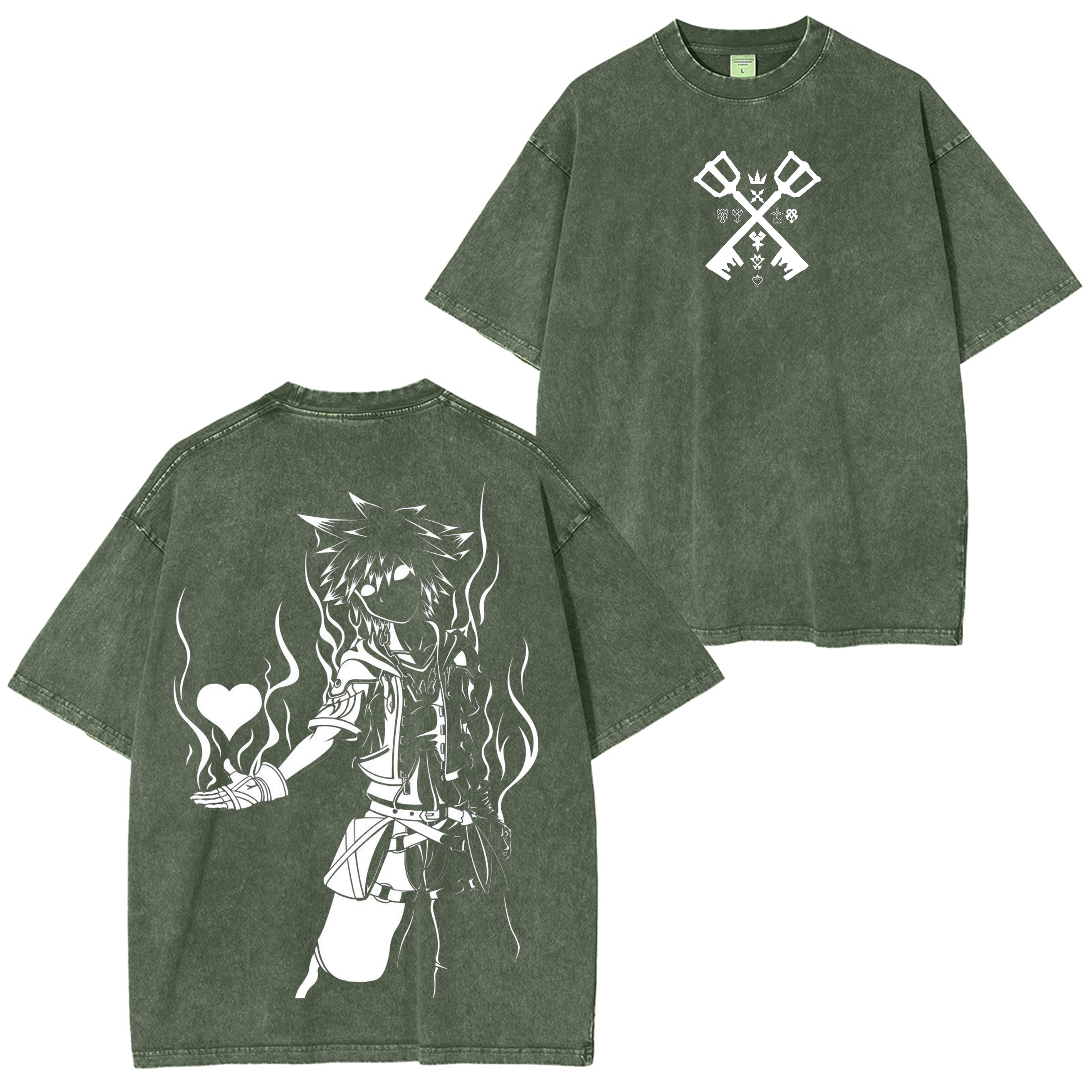 Kingdom Hearts Unisex Washed T-Shirt