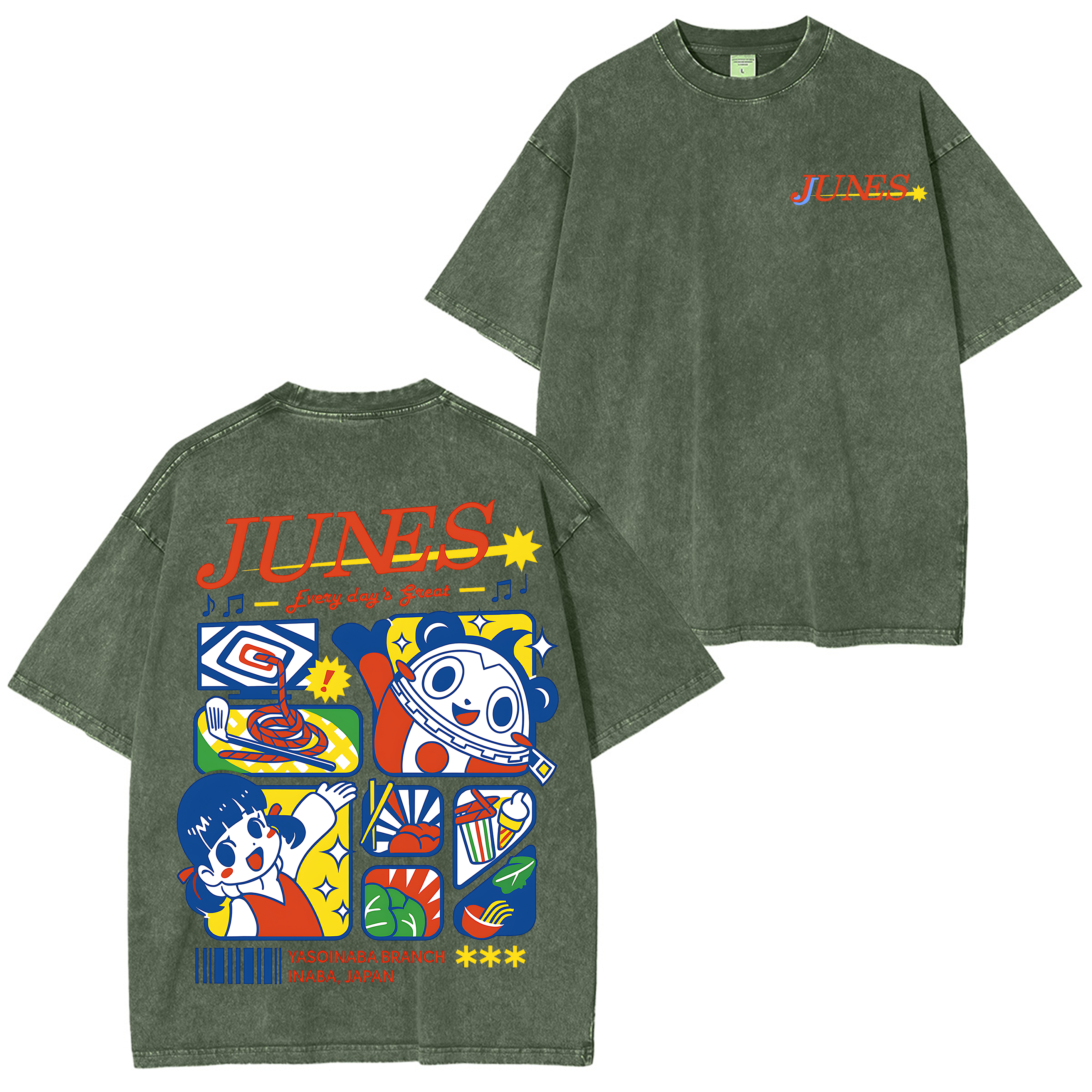 Persona 4 Unisex Washed T-Shirt
