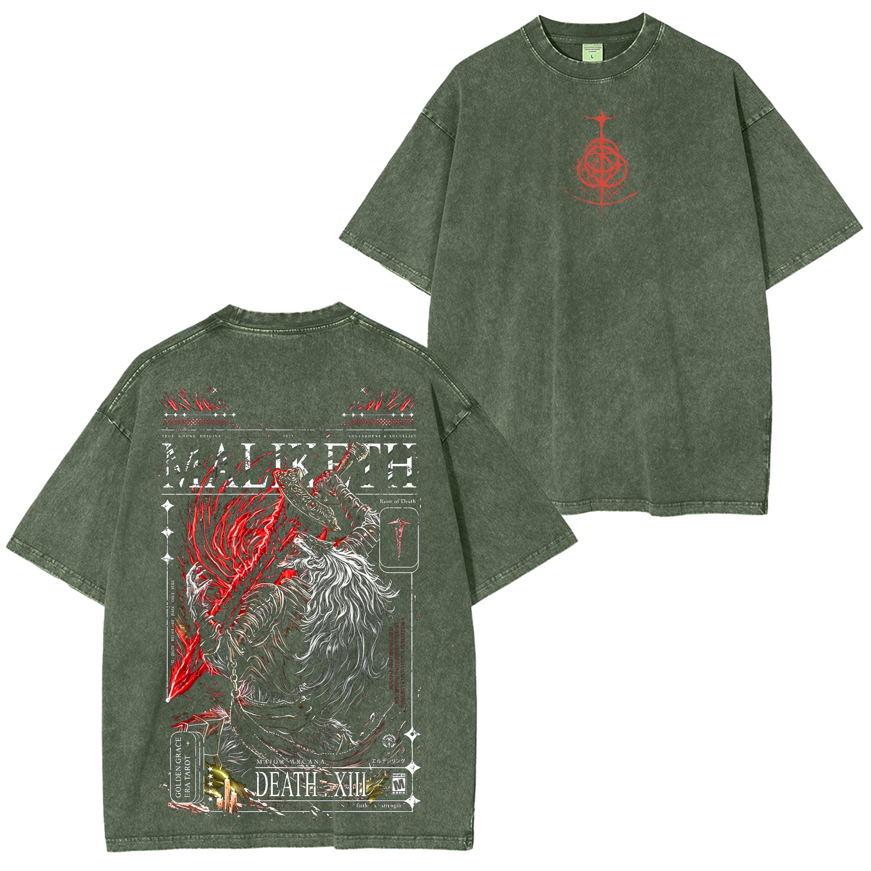 Elden Ring Graphic Graphic Unisex Washed T-Shirt