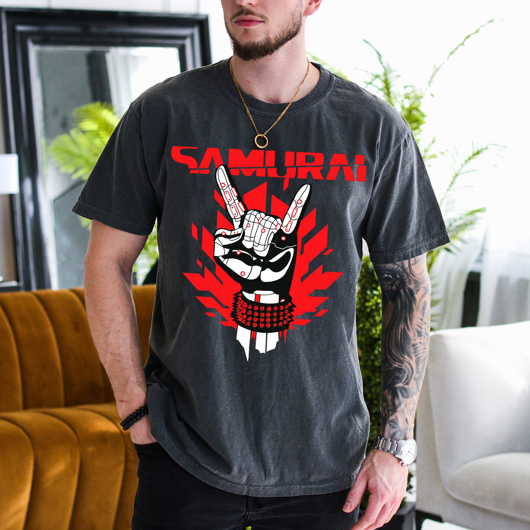 Samurai The Ballad Of Buck Ravers Cyberpunk 2077 Unisex T-shirt/Crewneck/Hoodie
