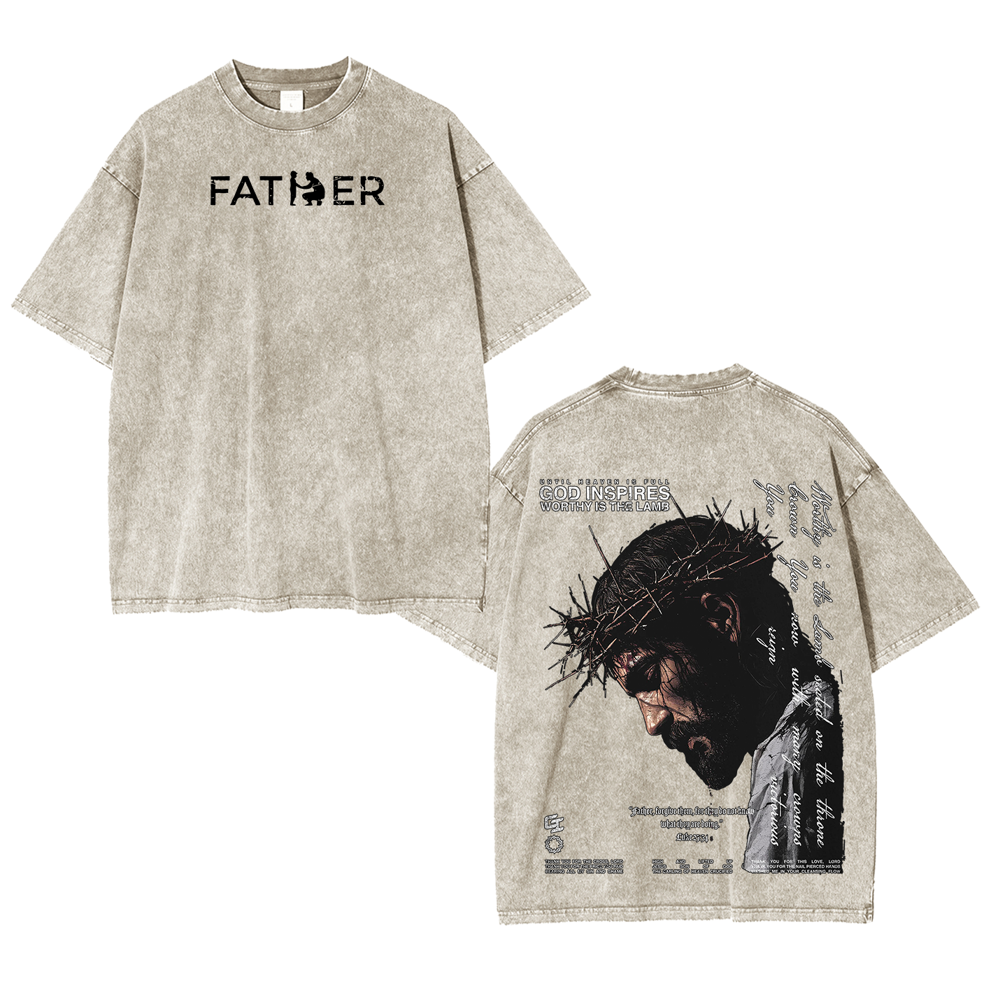 Father Forgive ThemOversized T-shirt/Crewneck/Hoodie