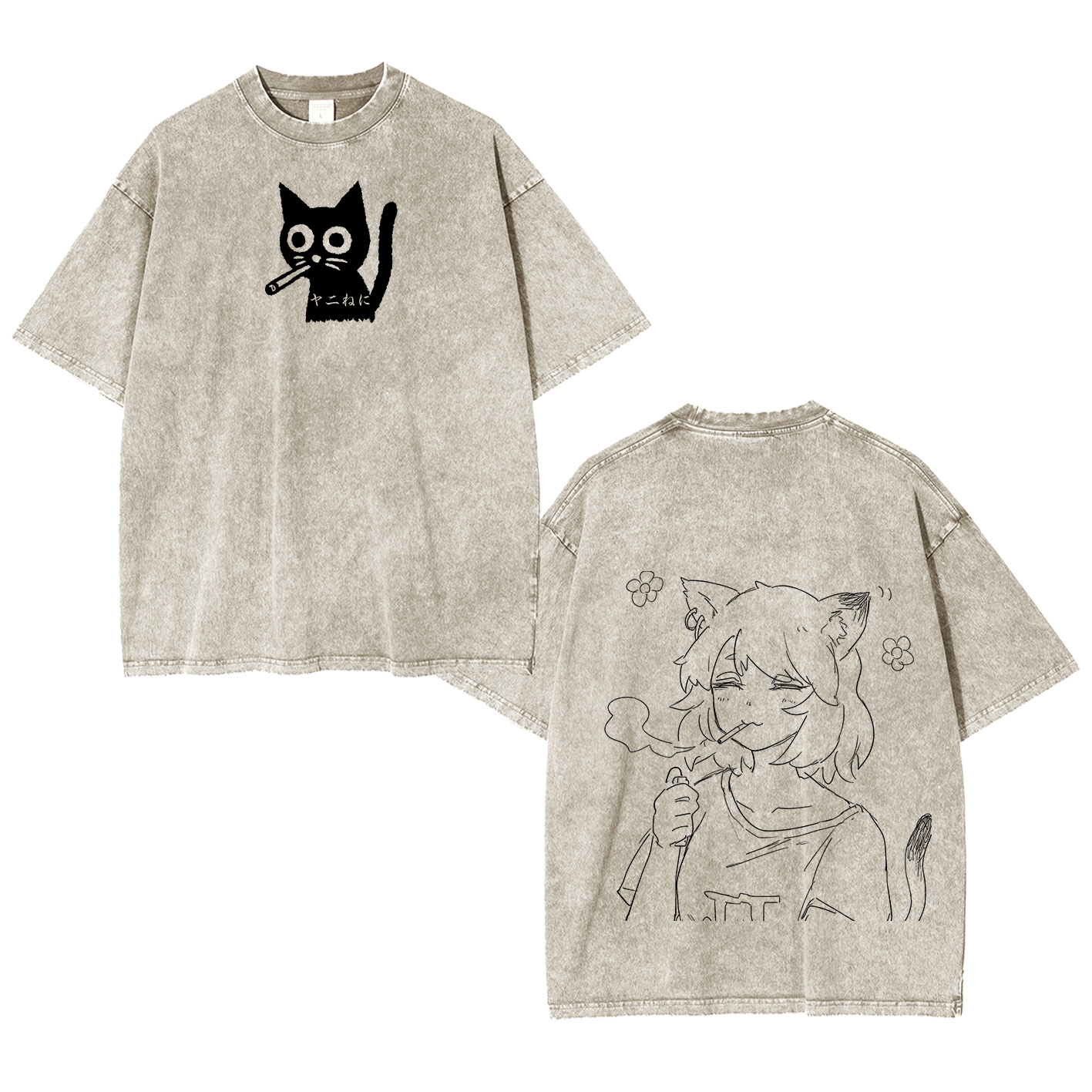 Yani Neko Oversized T-shirt/Crewneck/Hoodie