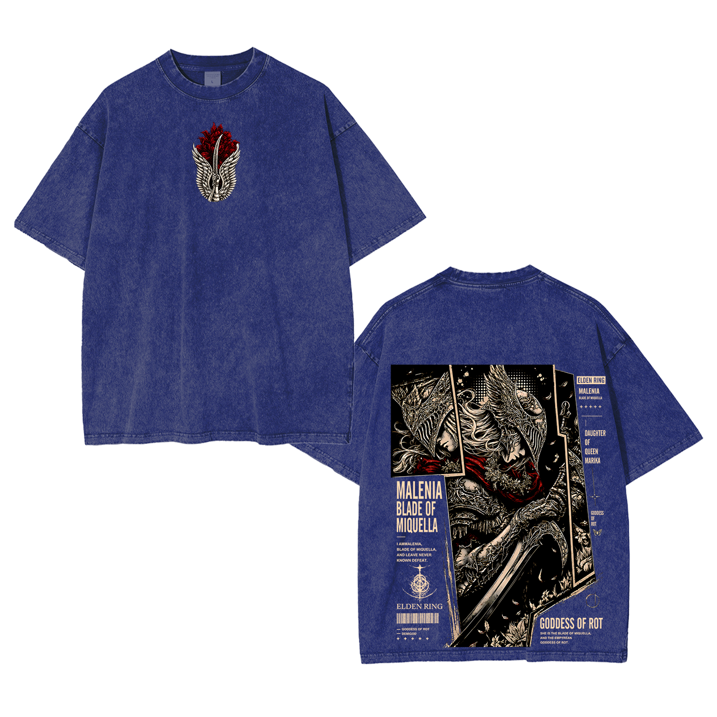 Malenia Elden Ring Washed T-shirt/Crewneck/Hoodie