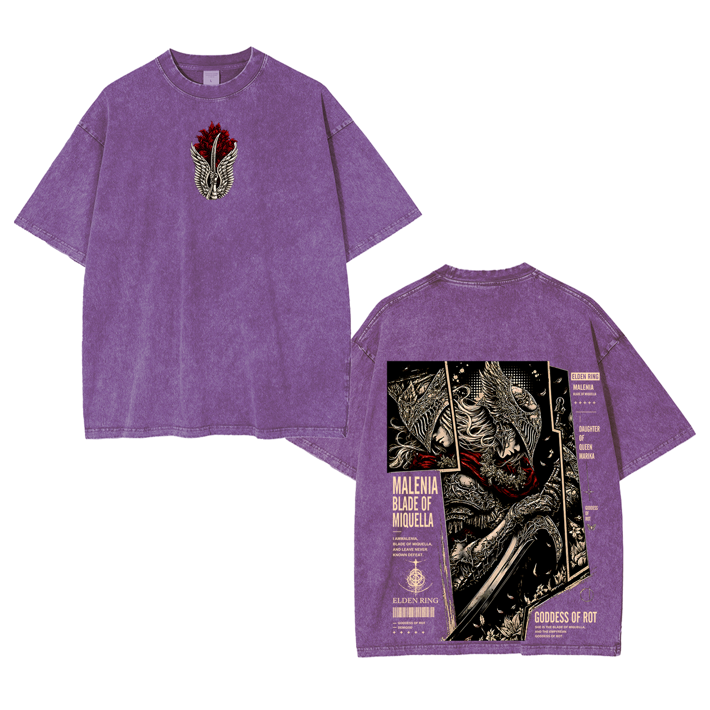 Malenia Elden Ring Washed T-shirt/Crewneck/Hoodie