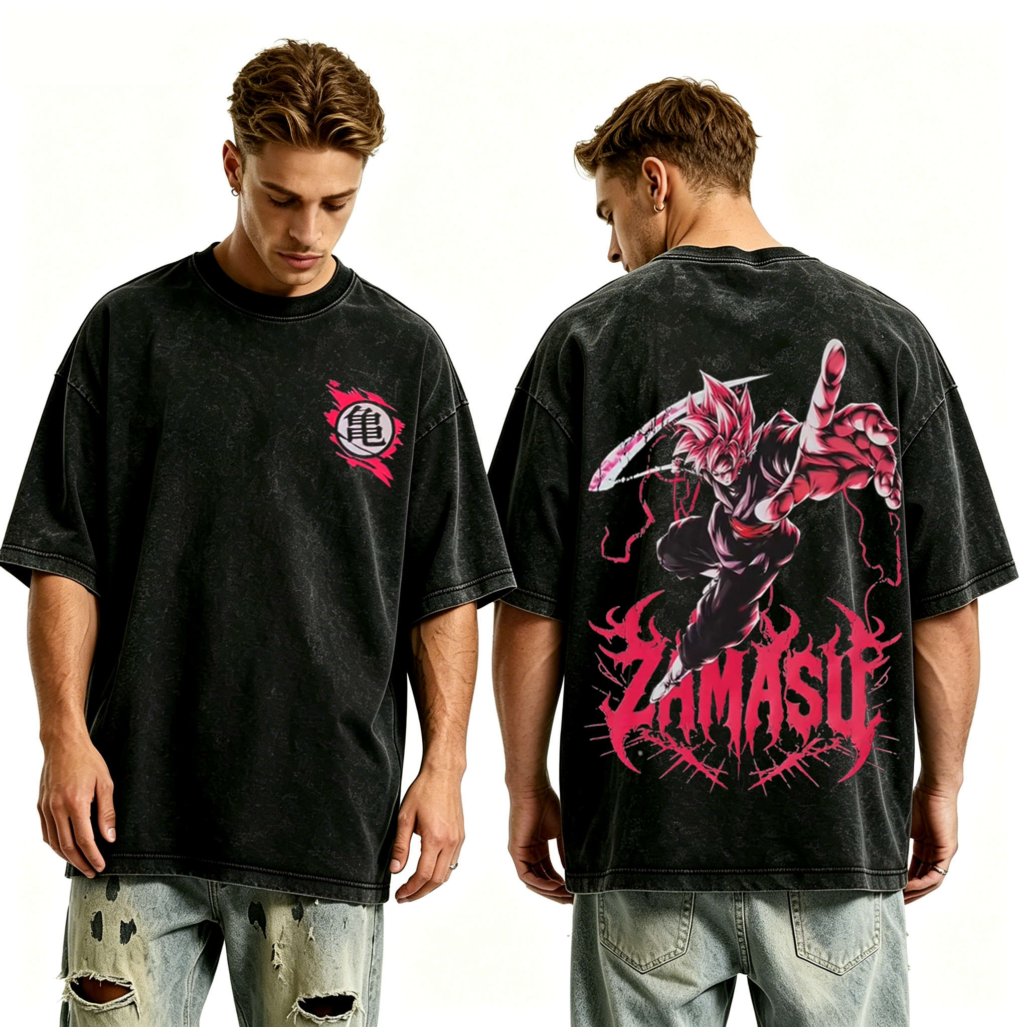 Goku Dragon Ball Z Anime Unisex Washed T-Shirt