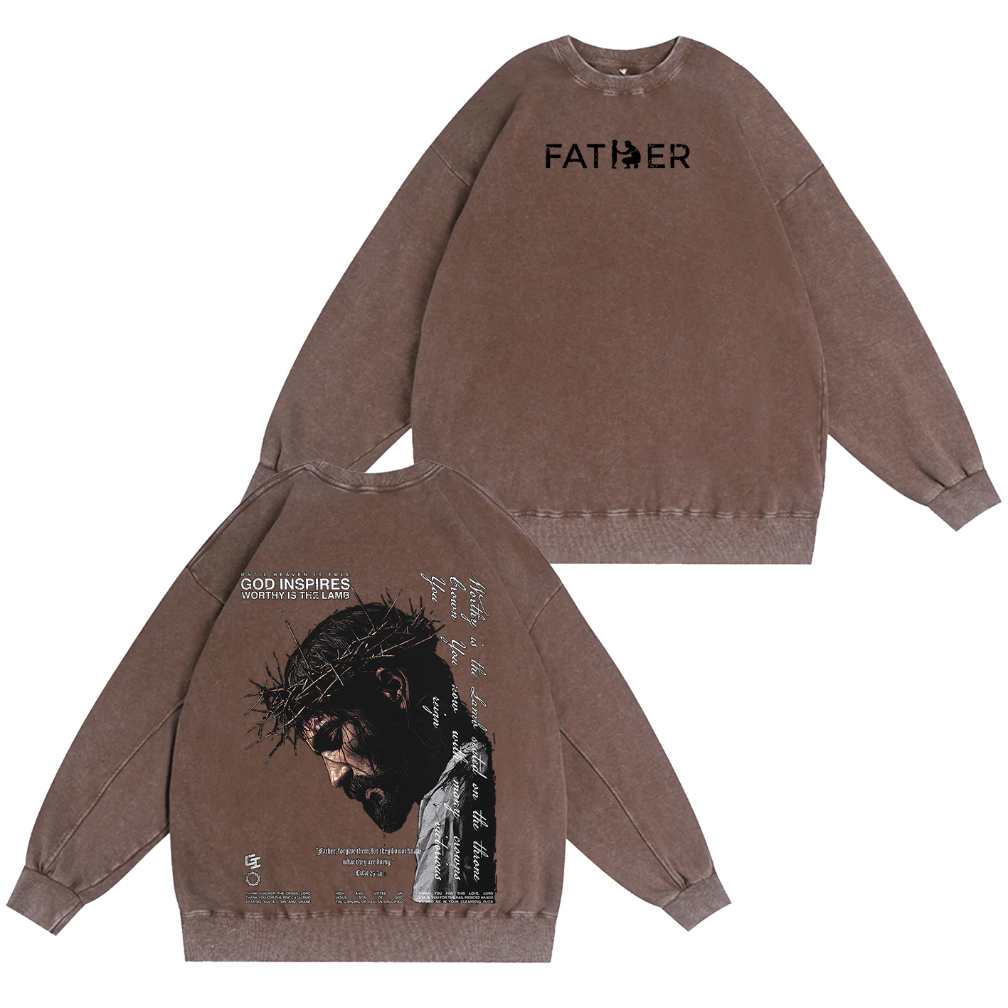Father Forgive ThemOversized T-shirt/Crewneck/Hoodie