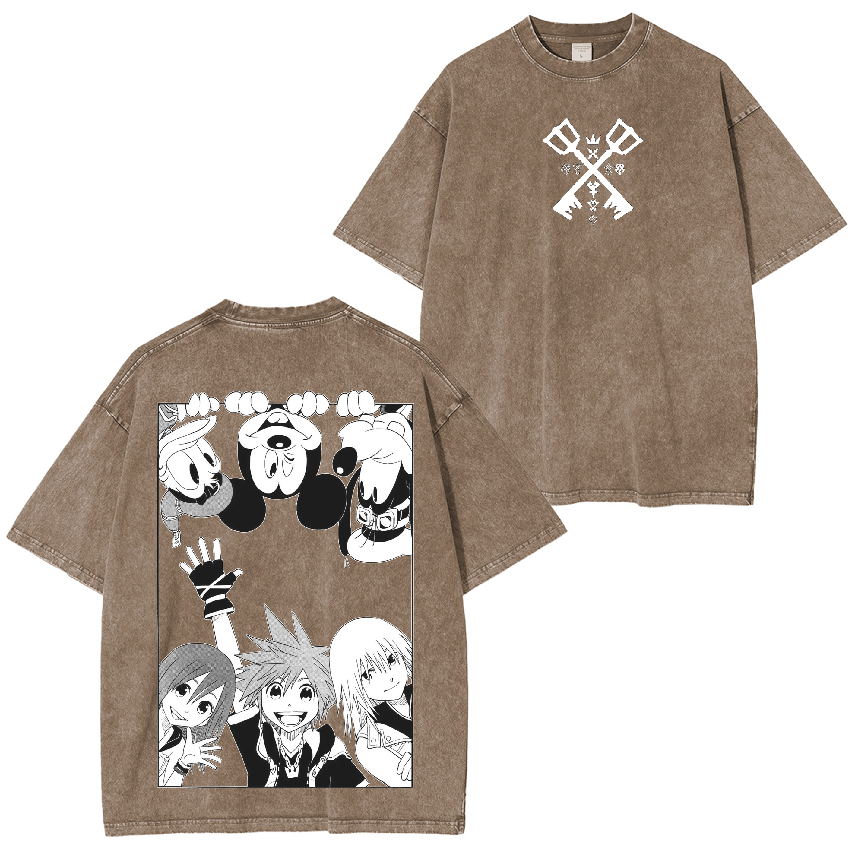 Kingdom Hearts Unisex Washed T-Shirt