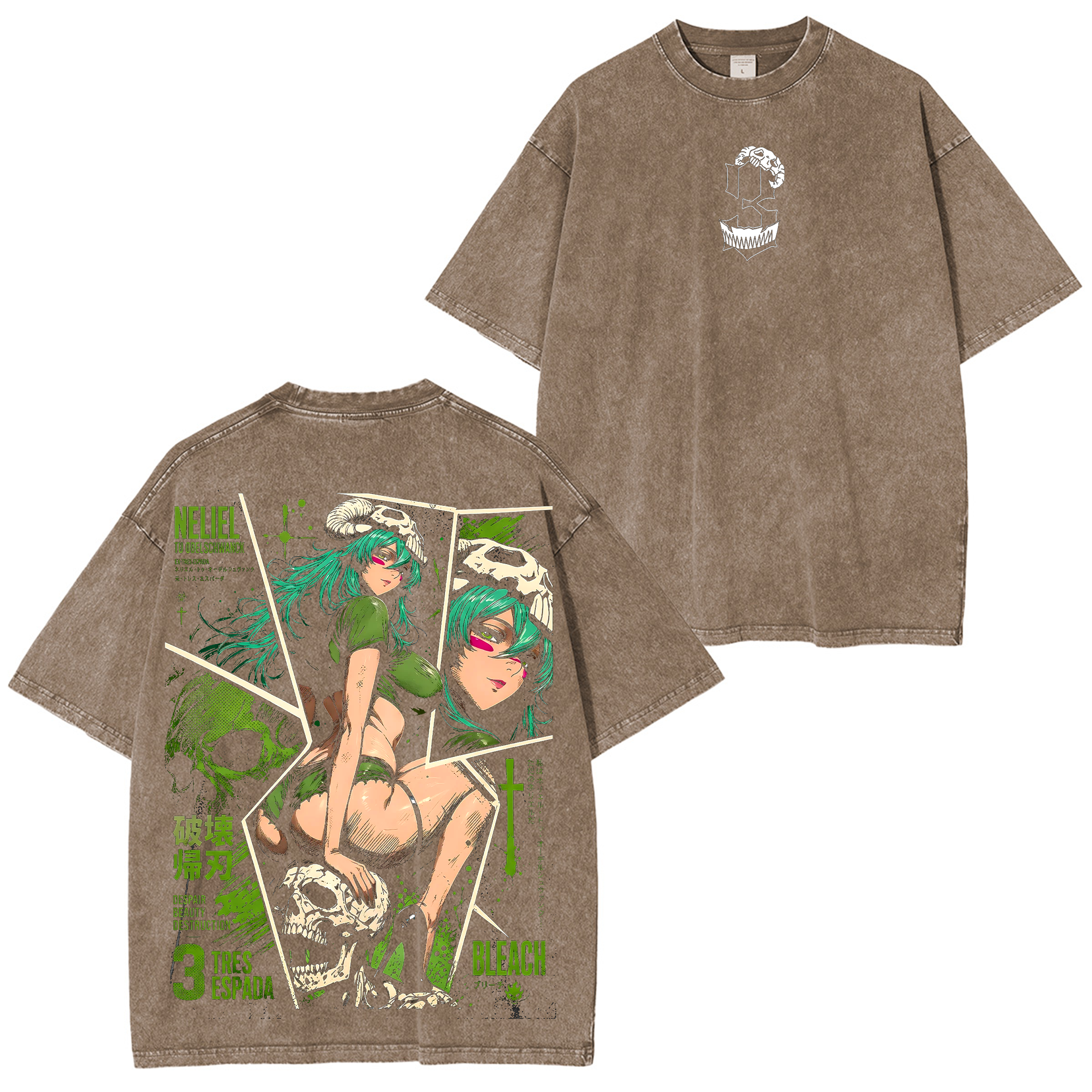 Neliel Bleach Anime Unisex Washed T-Shirt