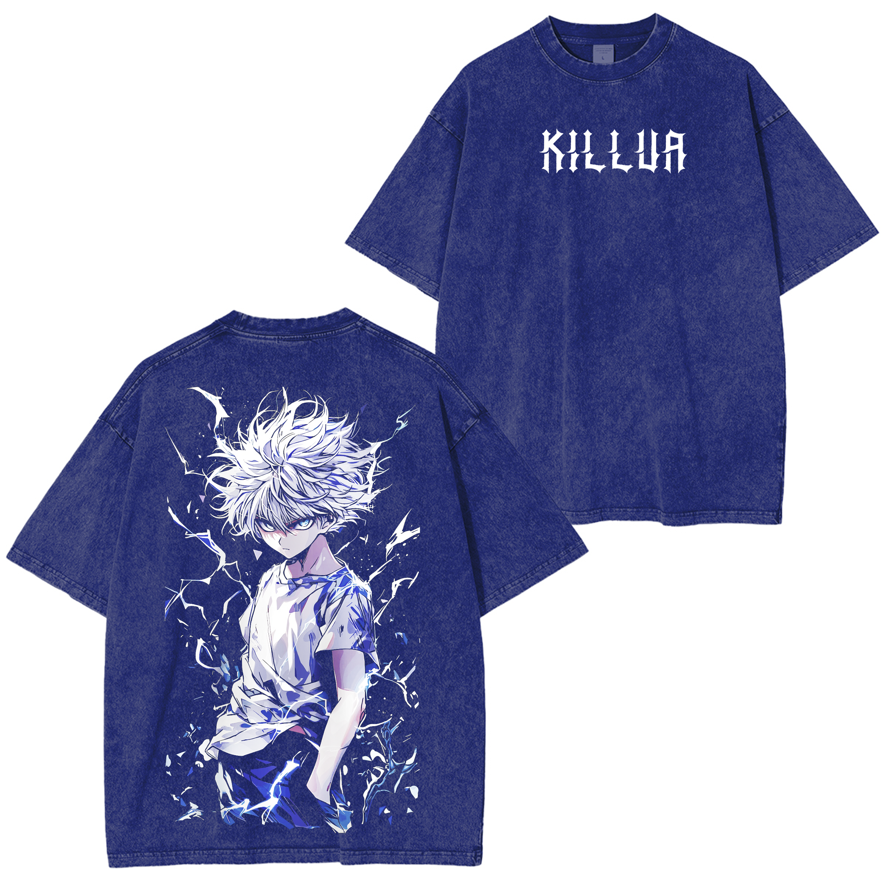 Hunter X Hunter Killua Anime  Unisex Washed T-Shirt