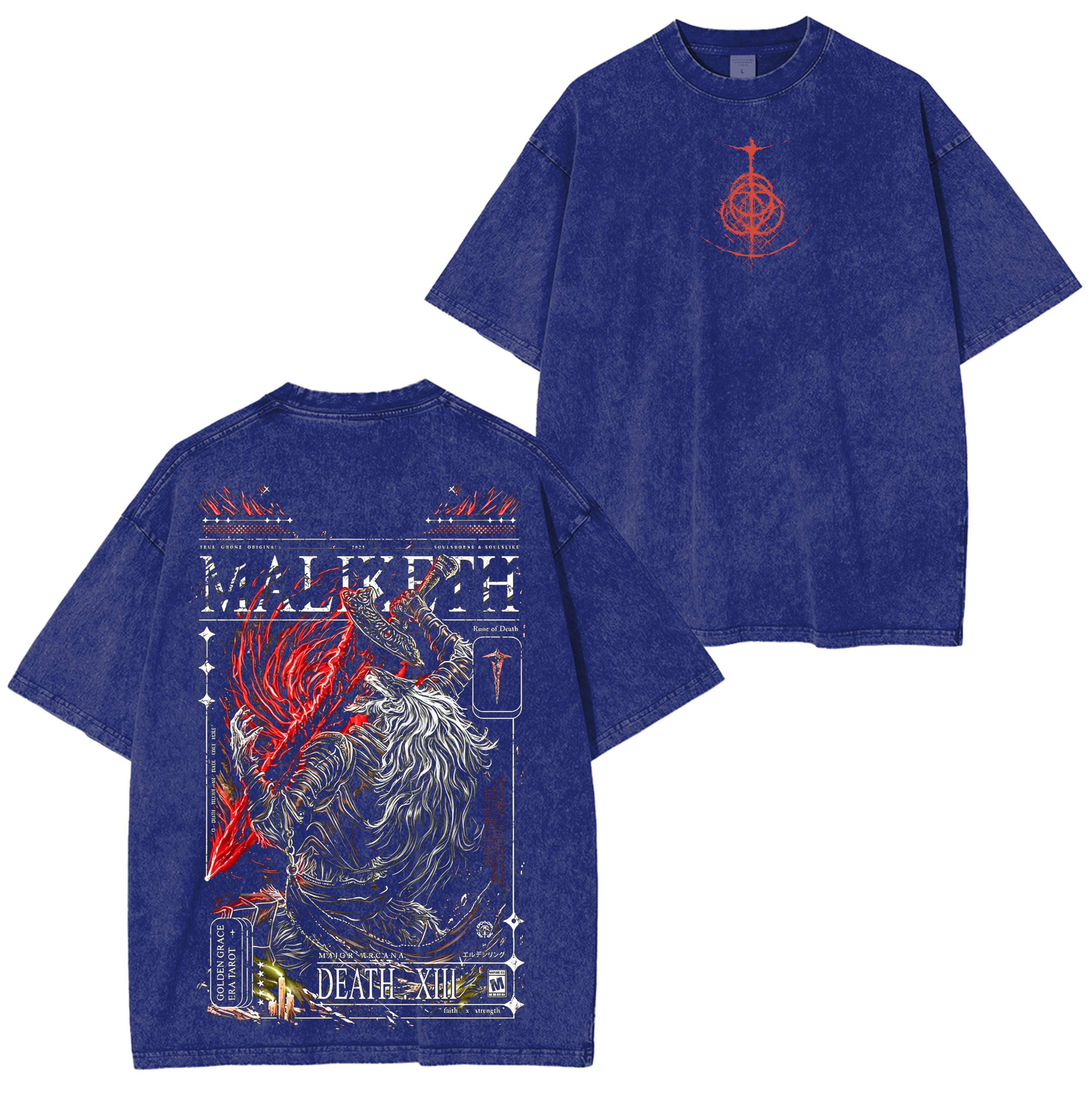 Elden Ring Graphic Graphic Unisex Washed T-Shirt