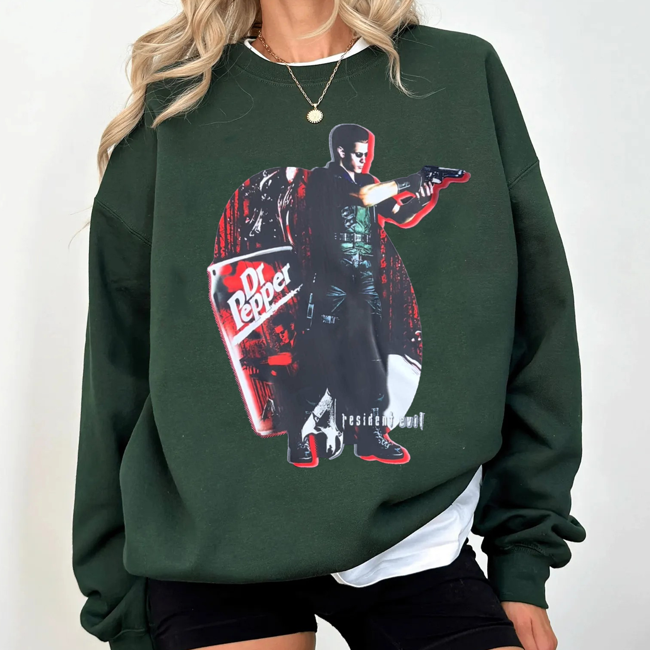 Dr Pepper Albert wesker Resident Evil Vintage  Unisex T-shirt/Crewneck/Hoodie