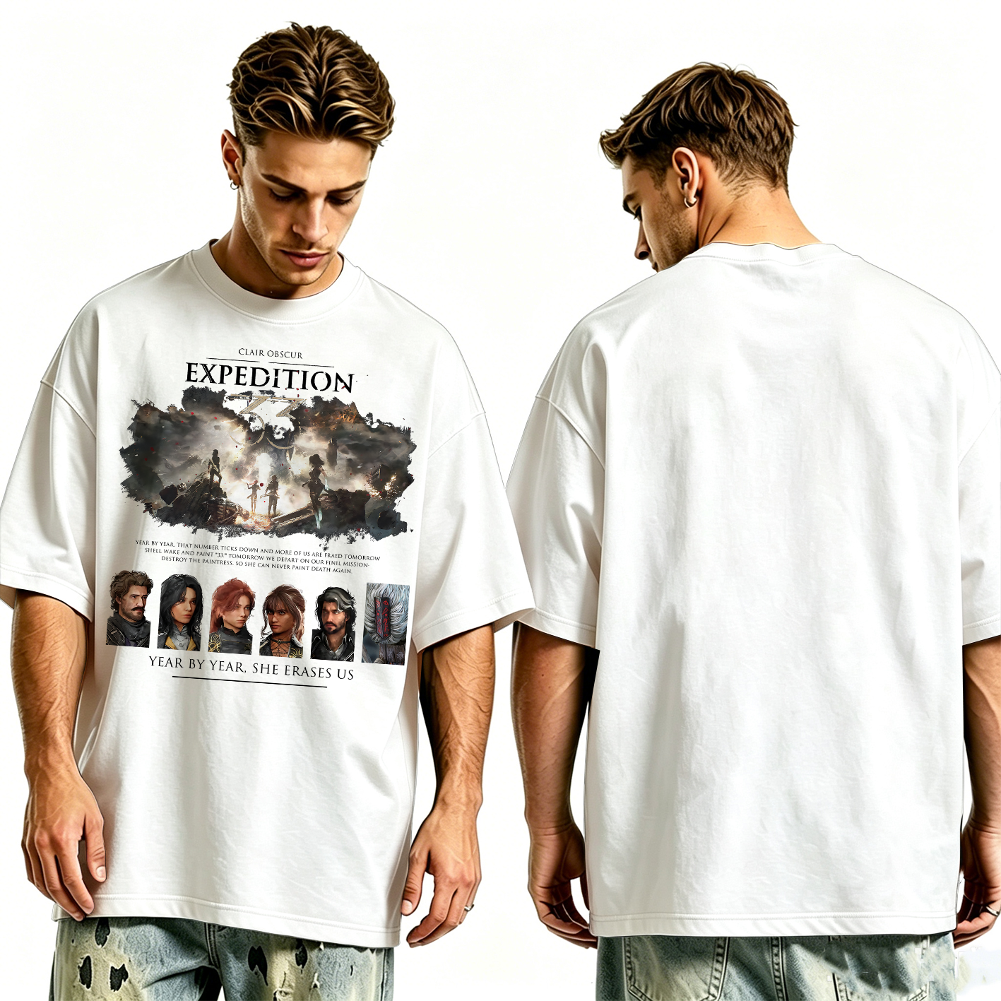 Clair Obscur Expedition 33 Oversized T-shirt/Crewneck/Hoodie