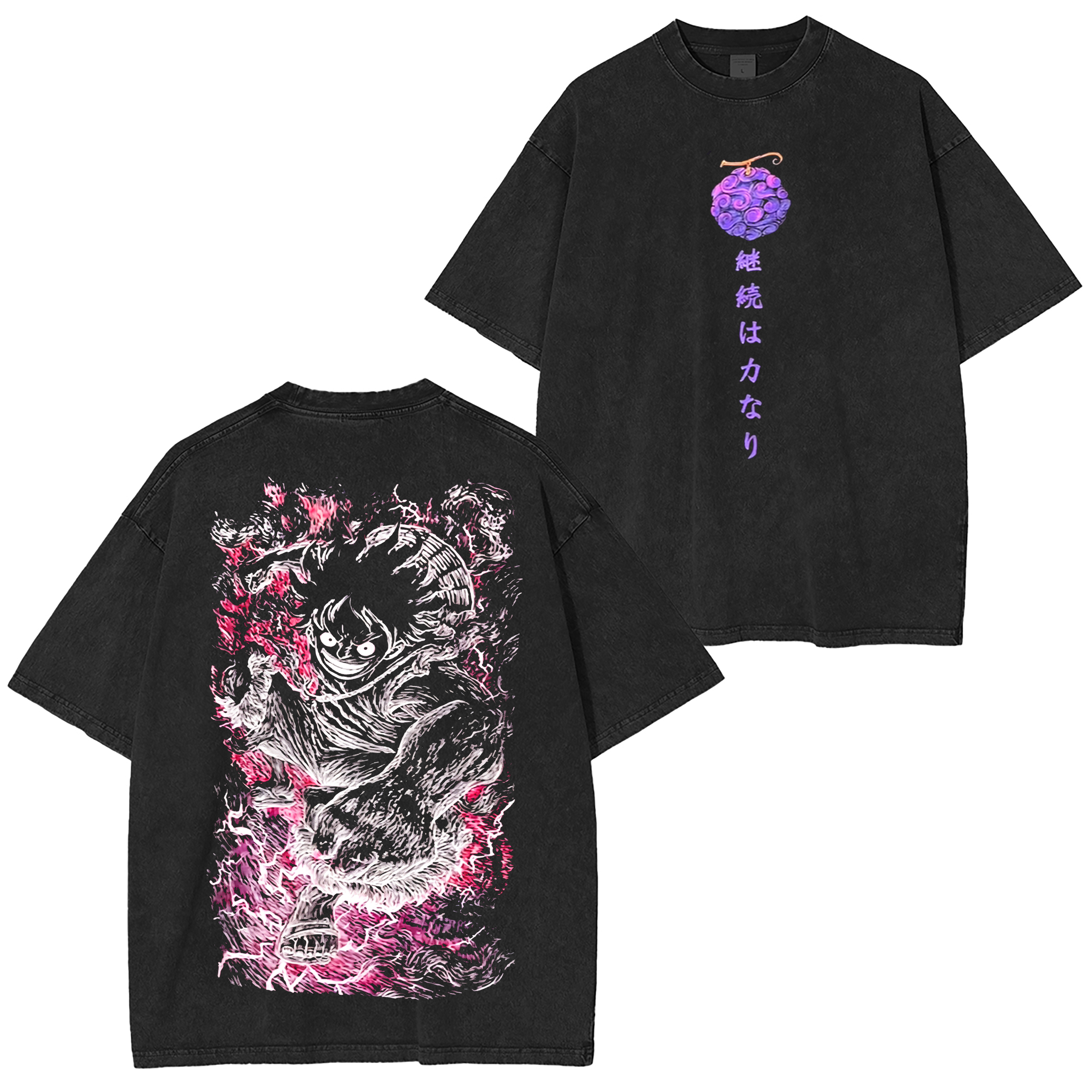 One Piece Luffy Anime  Unisex Washed T-Shirt