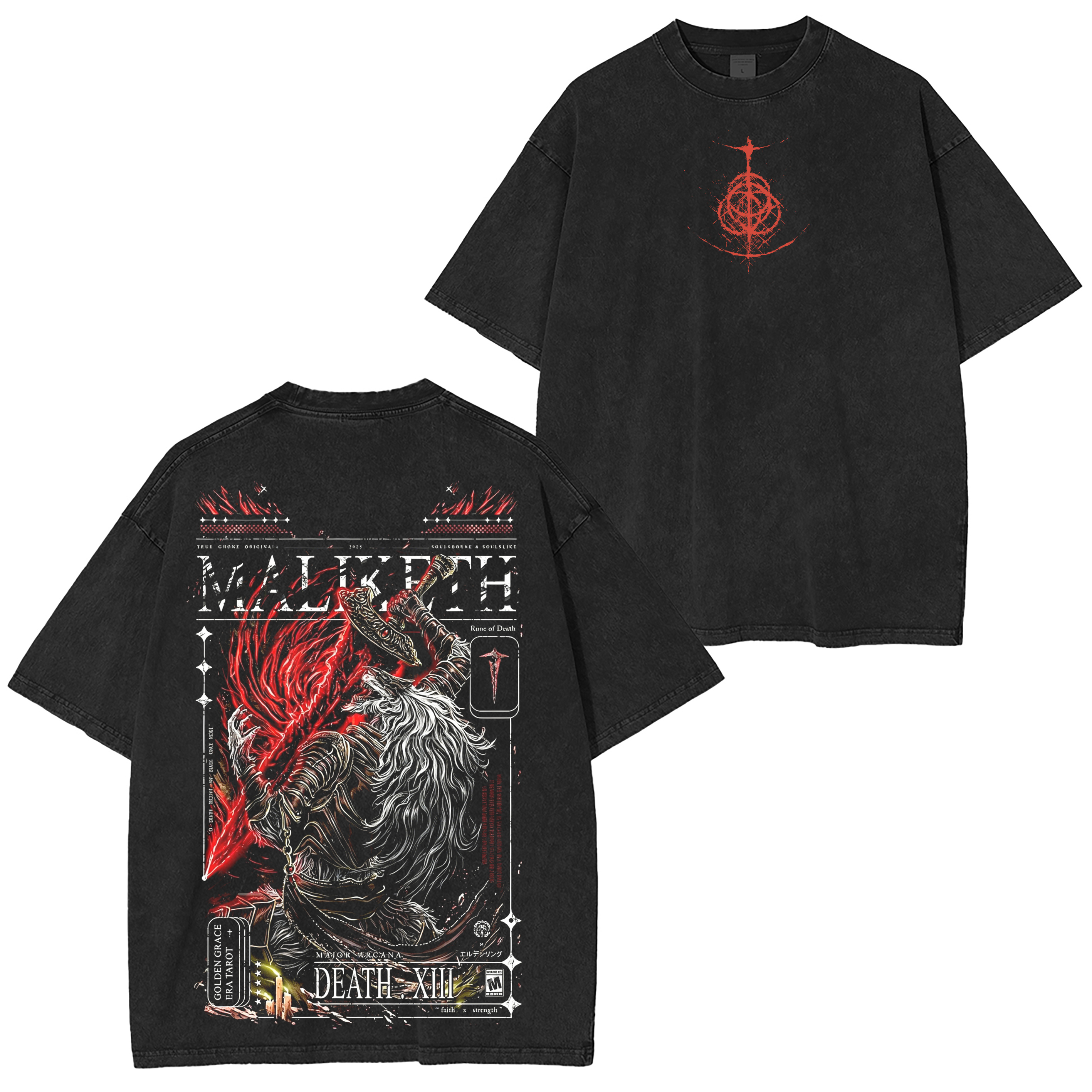 Elden Ring Graphic Graphic Unisex Washed T-Shirt