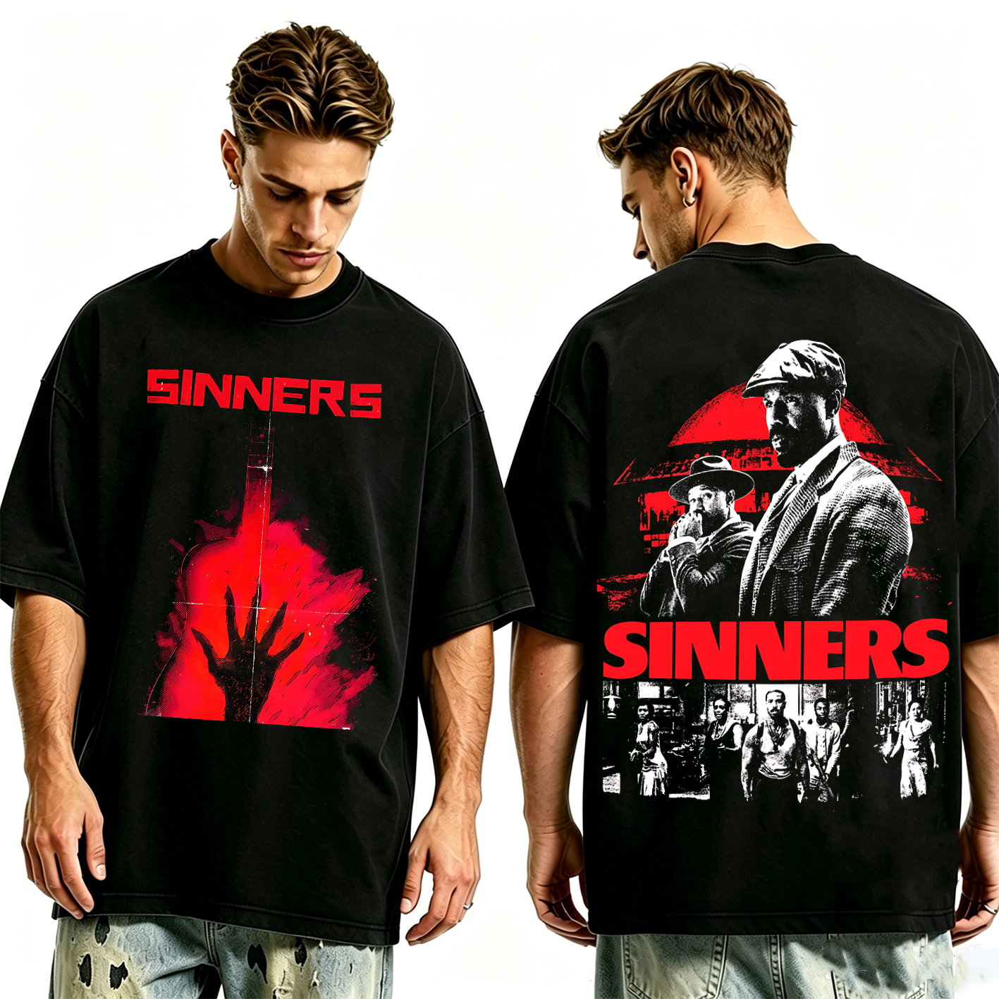 Sinners Movie Oversized T-shirt/Crewneck/Hoodie