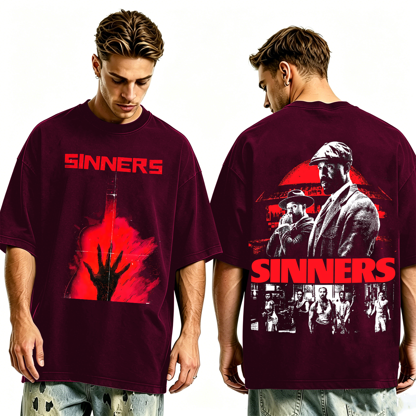 Sinners Movie Oversized T-shirt/Crewneck/Hoodie