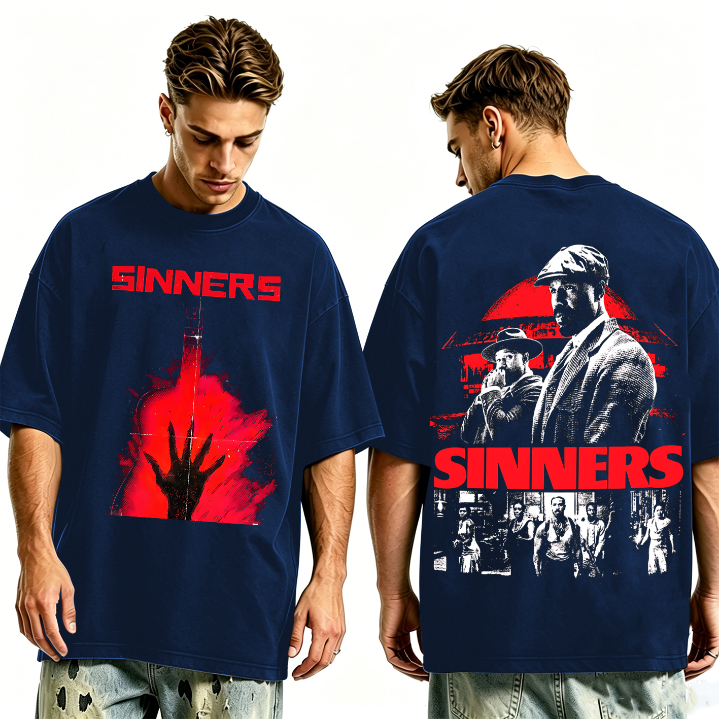 Sinners Movie Oversized T-shirt/Crewneck/Hoodie