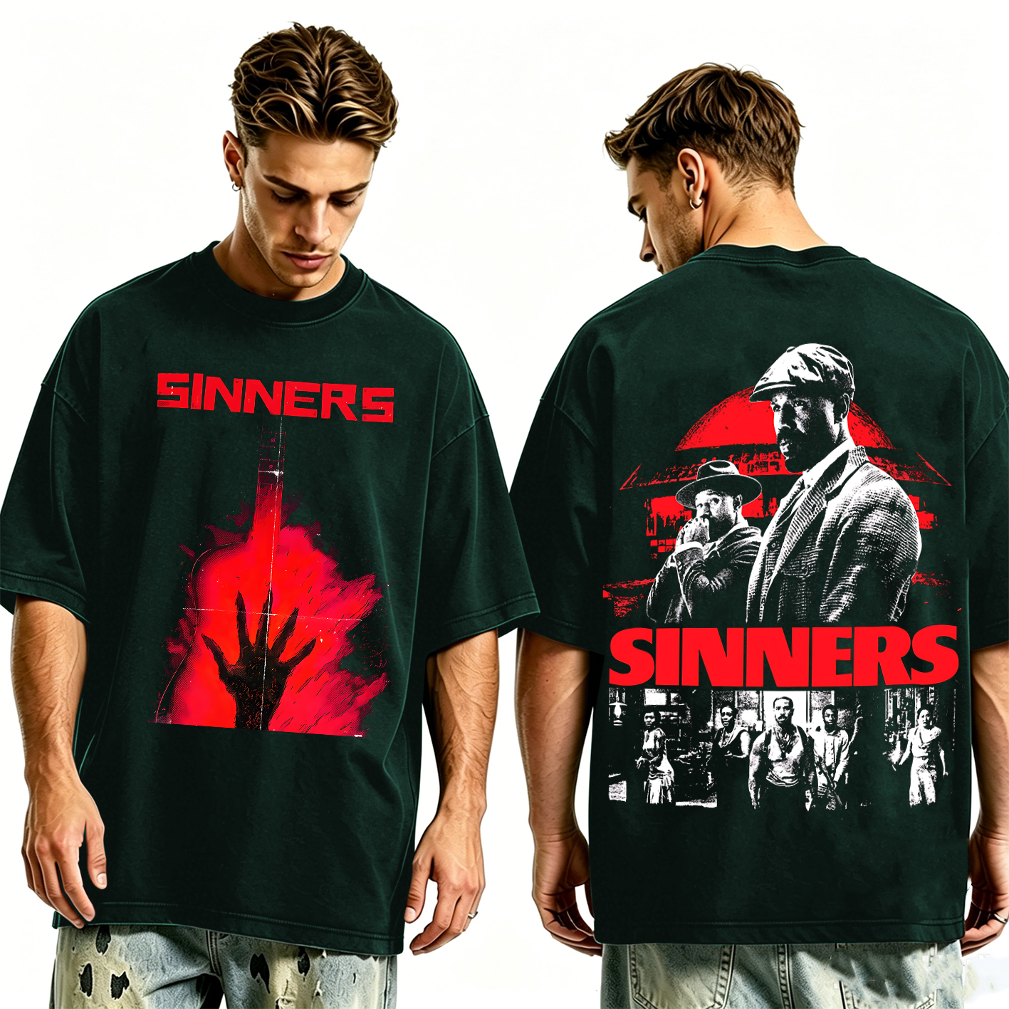 Sinners Movie Oversized T-shirt/Crewneck/Hoodie