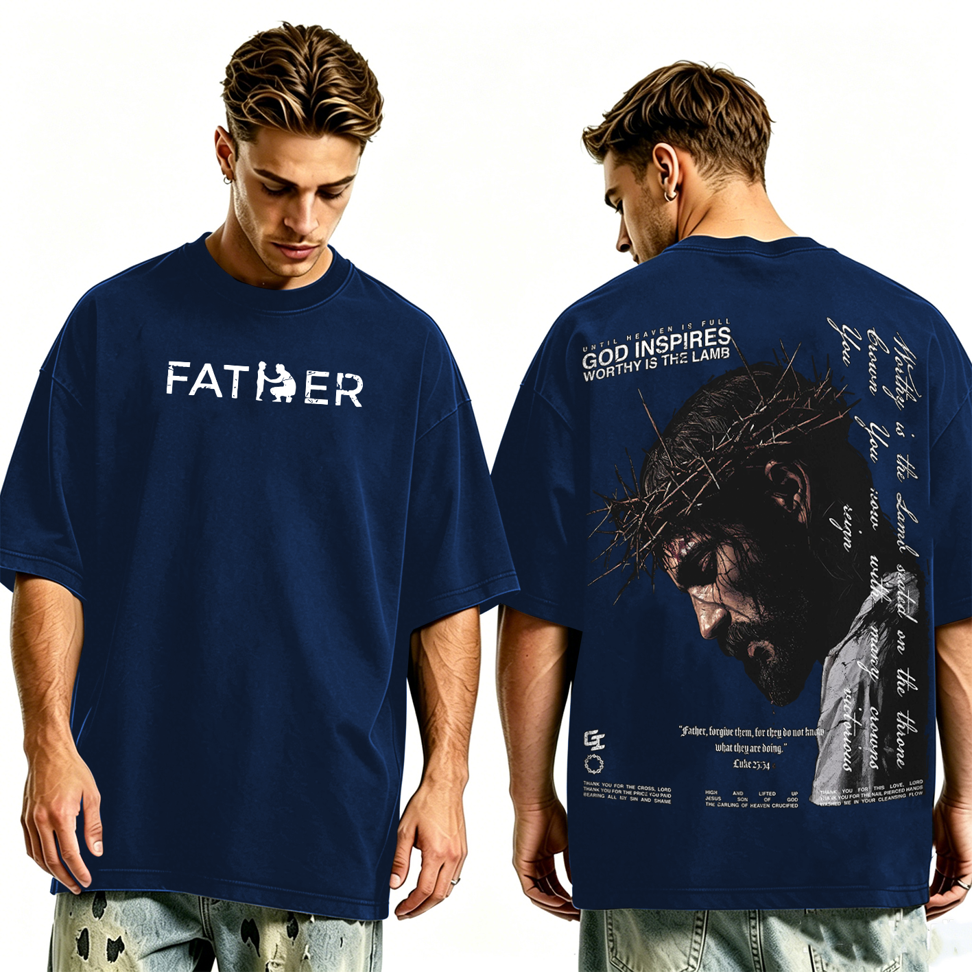 Father Forgive ThemOversized T-shirt/Crewneck/Hoodie
