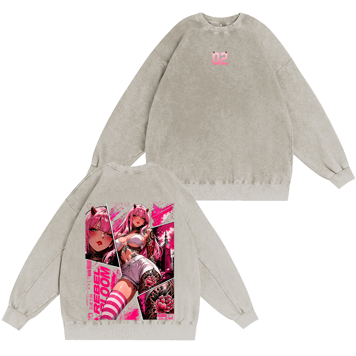 Absolute Cutie ZeroTwo Oversized T-shirt/Crewneck/Hoodie