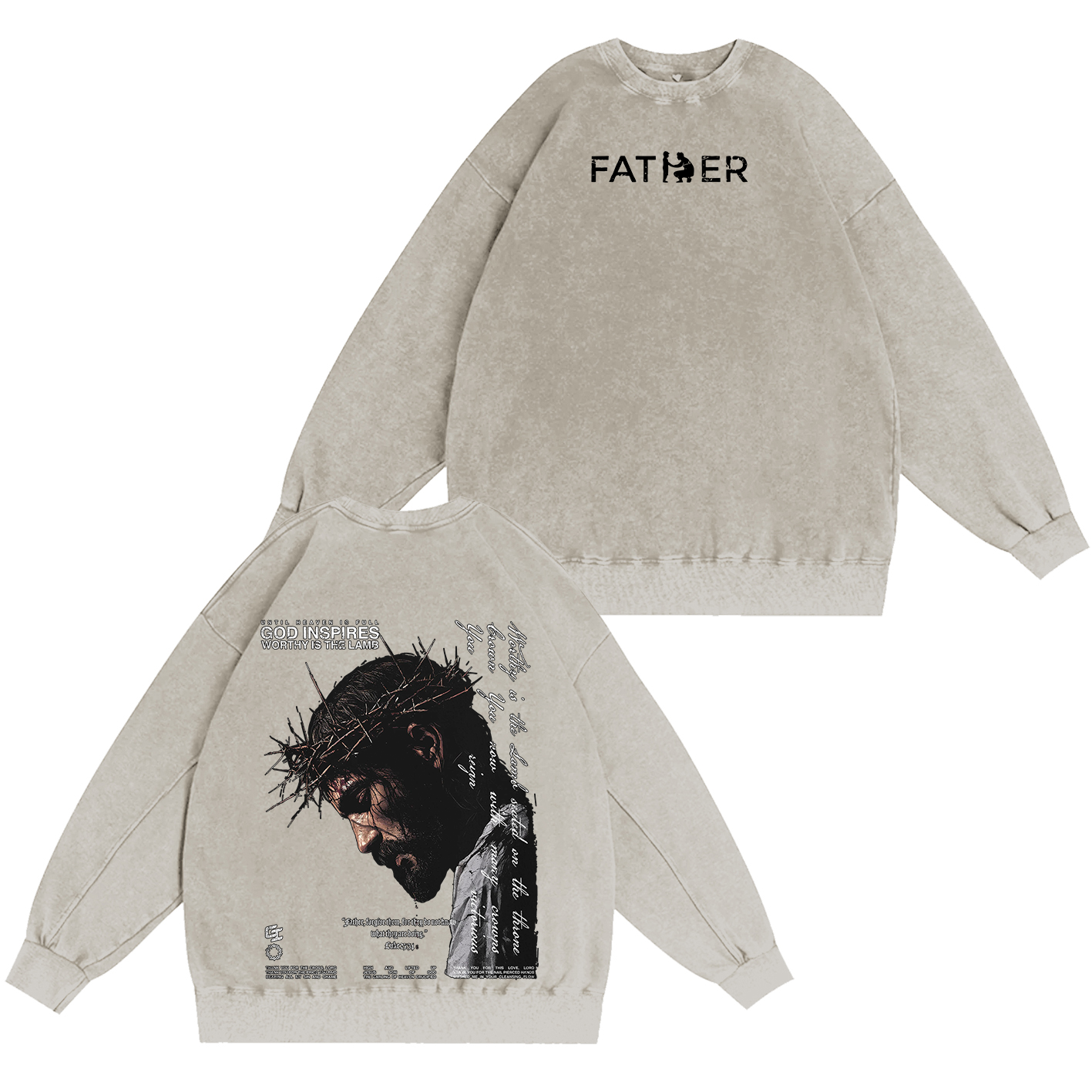 Father Forgive ThemOversized T-shirt/Crewneck/Hoodie