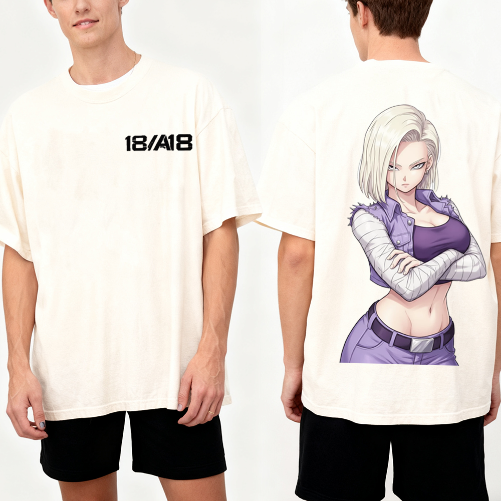 Android 18,Dragon Ball Z Oversize Unisex Shirts/Crewneck/Hoodie