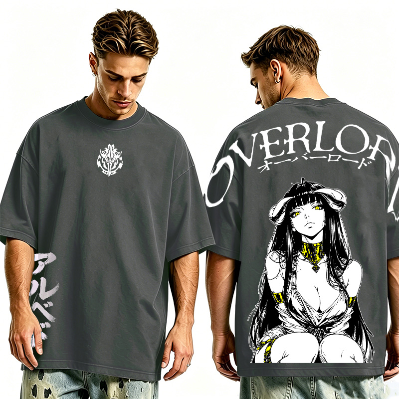 Retro Vintage Albedo Overlord Ver 2 Anime Unisex Washed T-Shirt