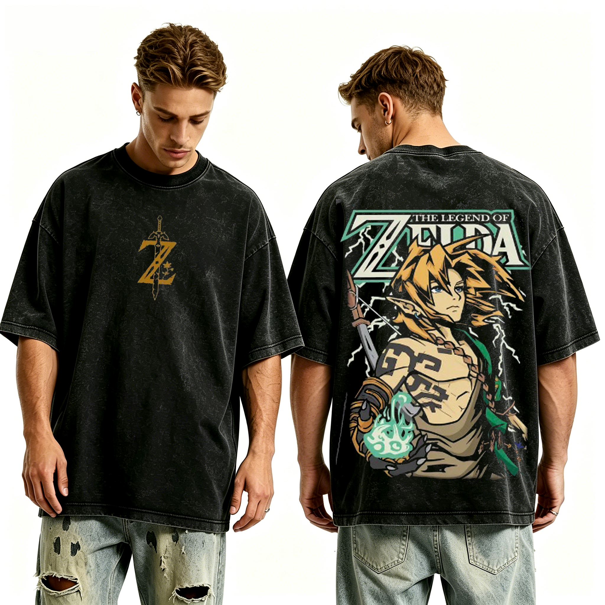 The Legend of Zelda Game Unisex Washed T-Shirt