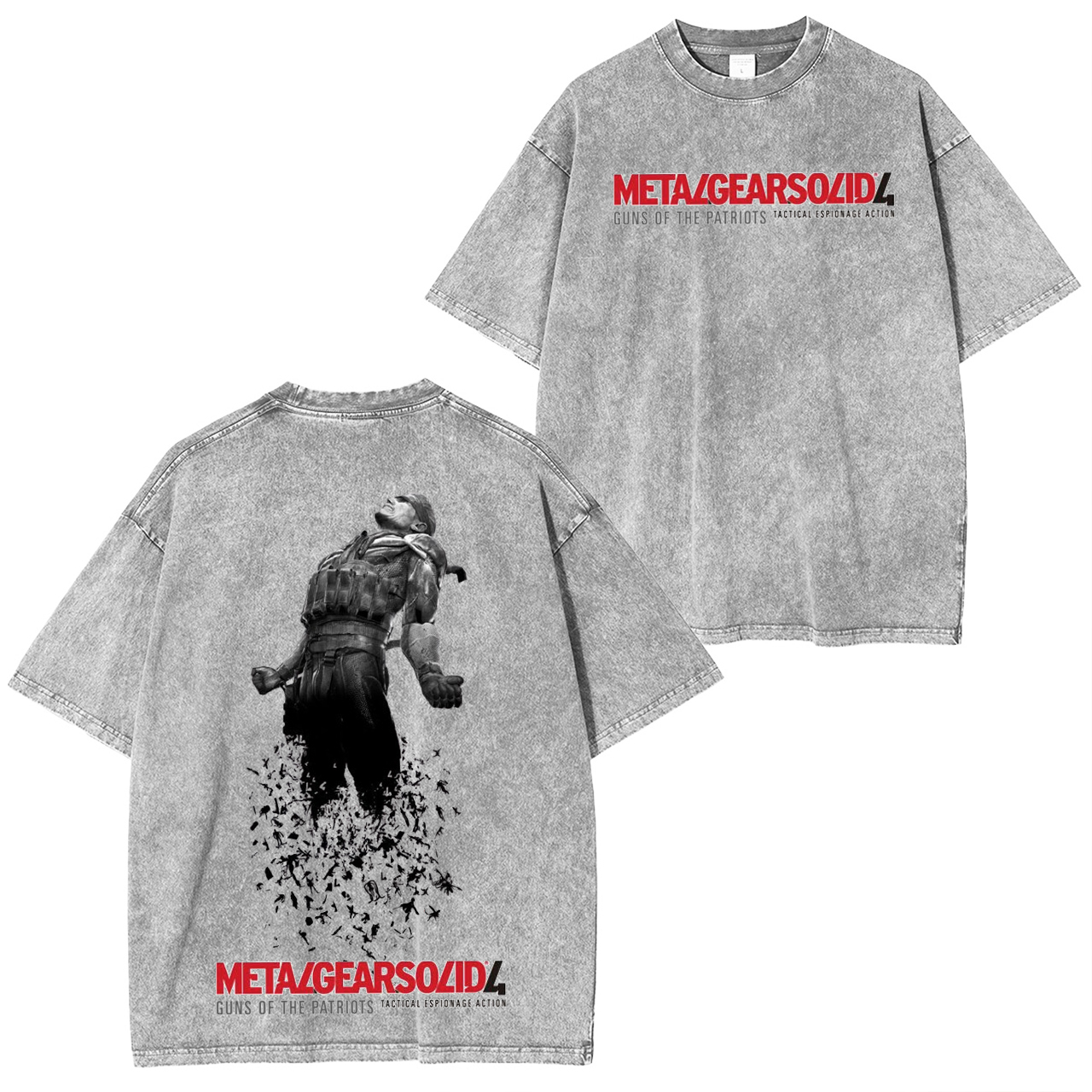 Metal Gear Solid 4 Vintage Washed T-shirt/Crewneck/Hoodie
