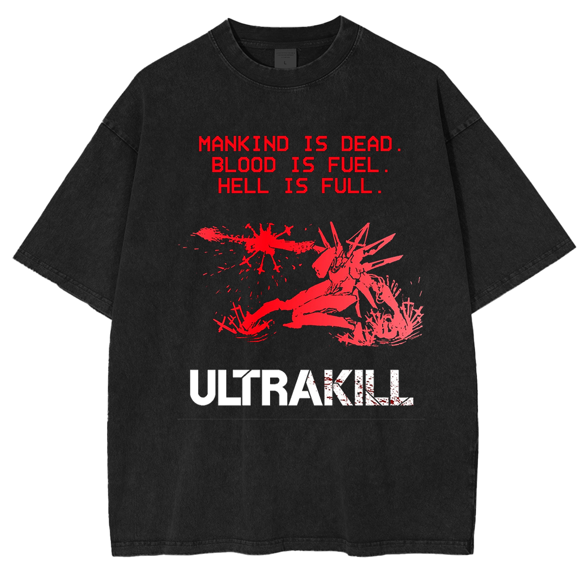 Ultrakill Vintage Unisex Washed T-Shirt