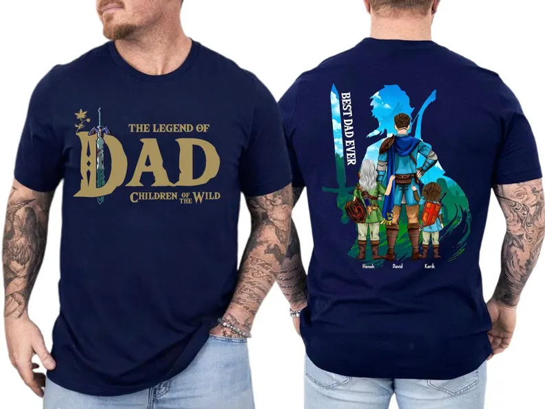 Zelda Dad Personalized The Legend Of Dad Shirt