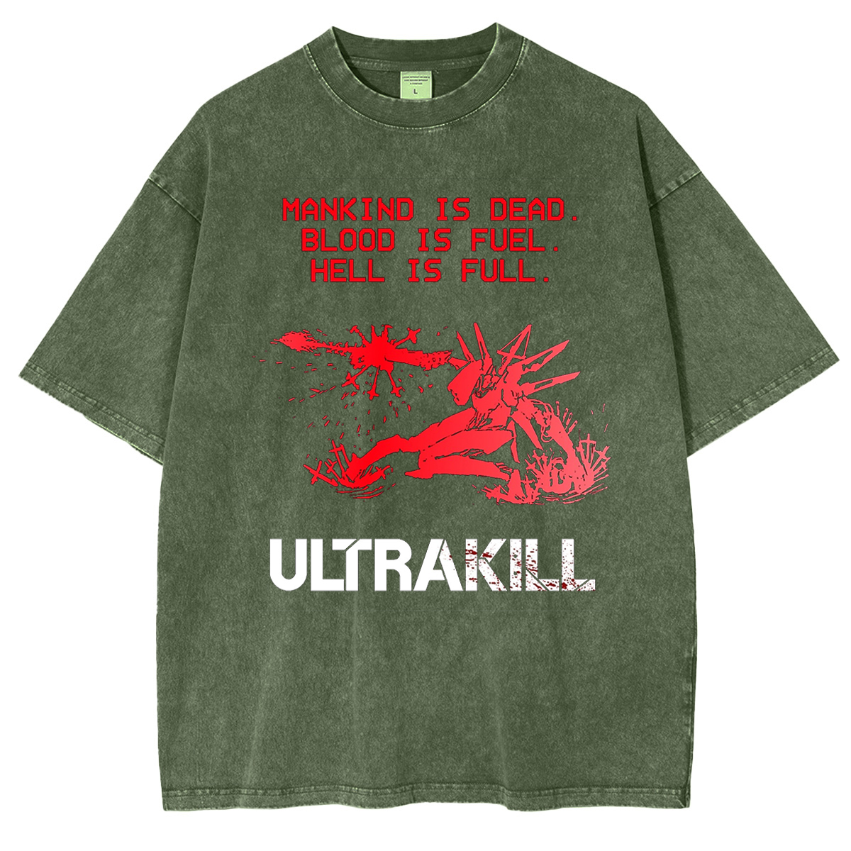 Ultrakill Vintage Unisex Washed T-Shirt