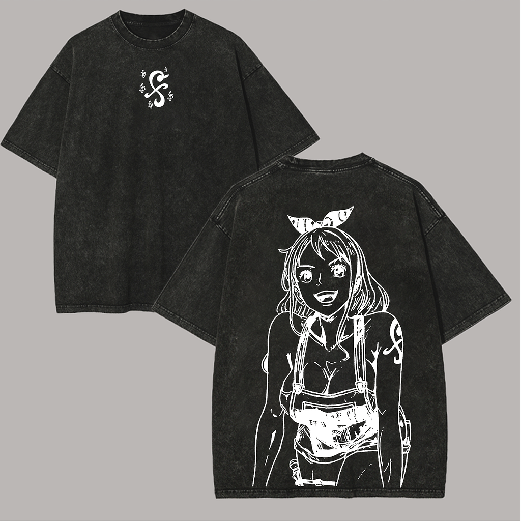 Nami One Piece Printed Unisex Washed T-Shirt