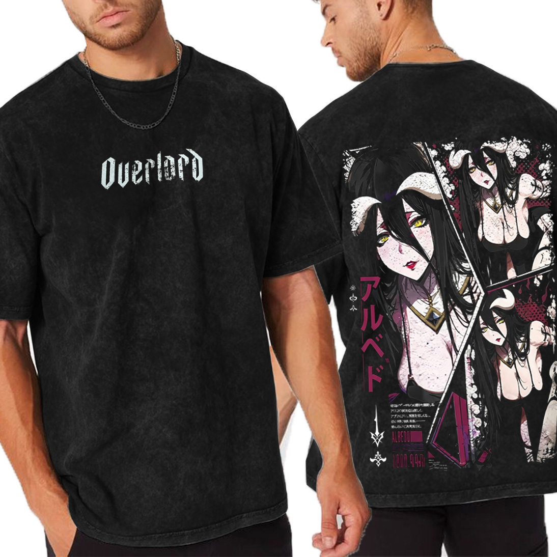 Albedo Overlord Vintage Washed T-shirt/Crewneck/Hoodie