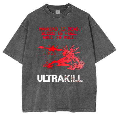 Ultrakill Vintage Unisex Washed T-Shirt