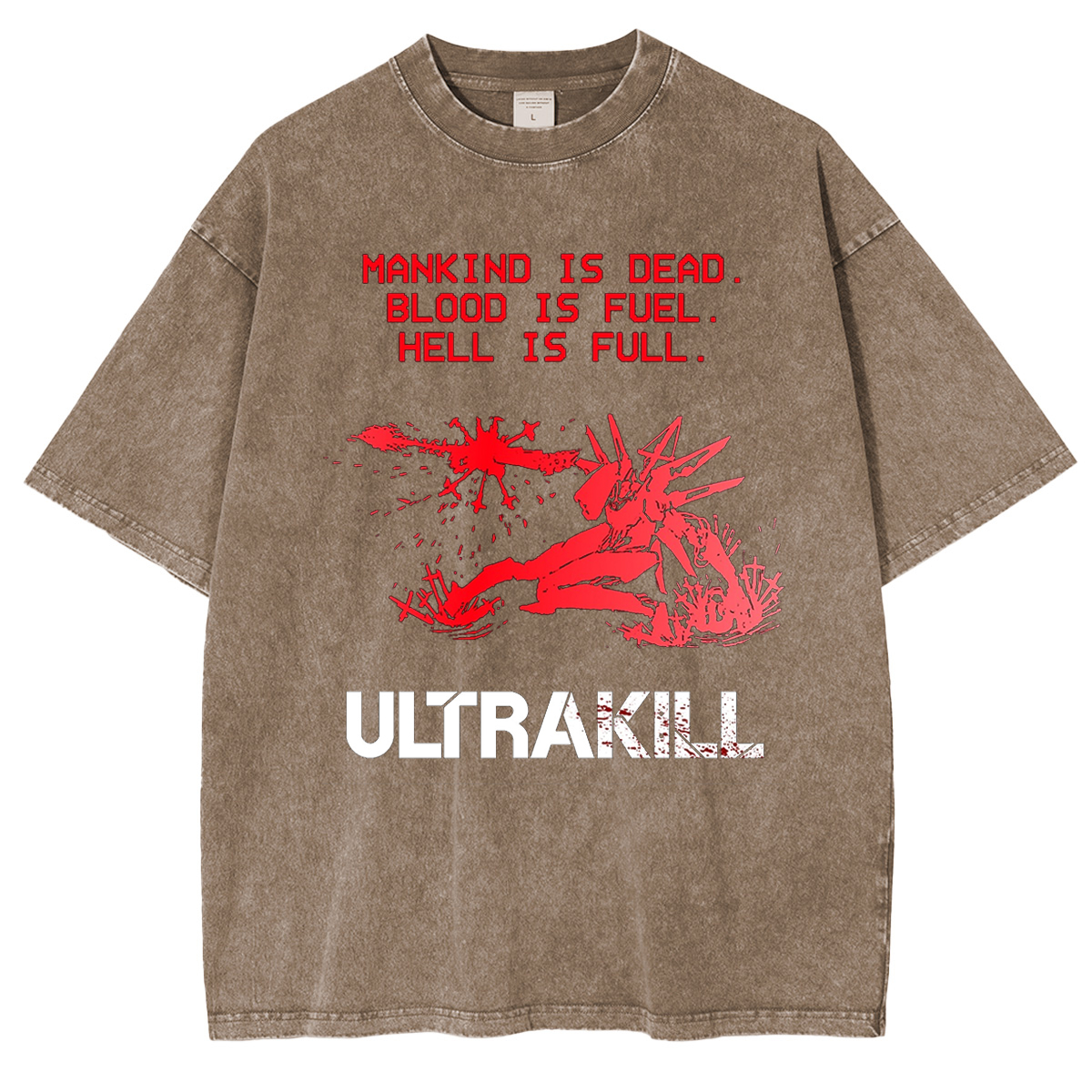 Ultrakill Vintage Unisex Washed T-Shirt