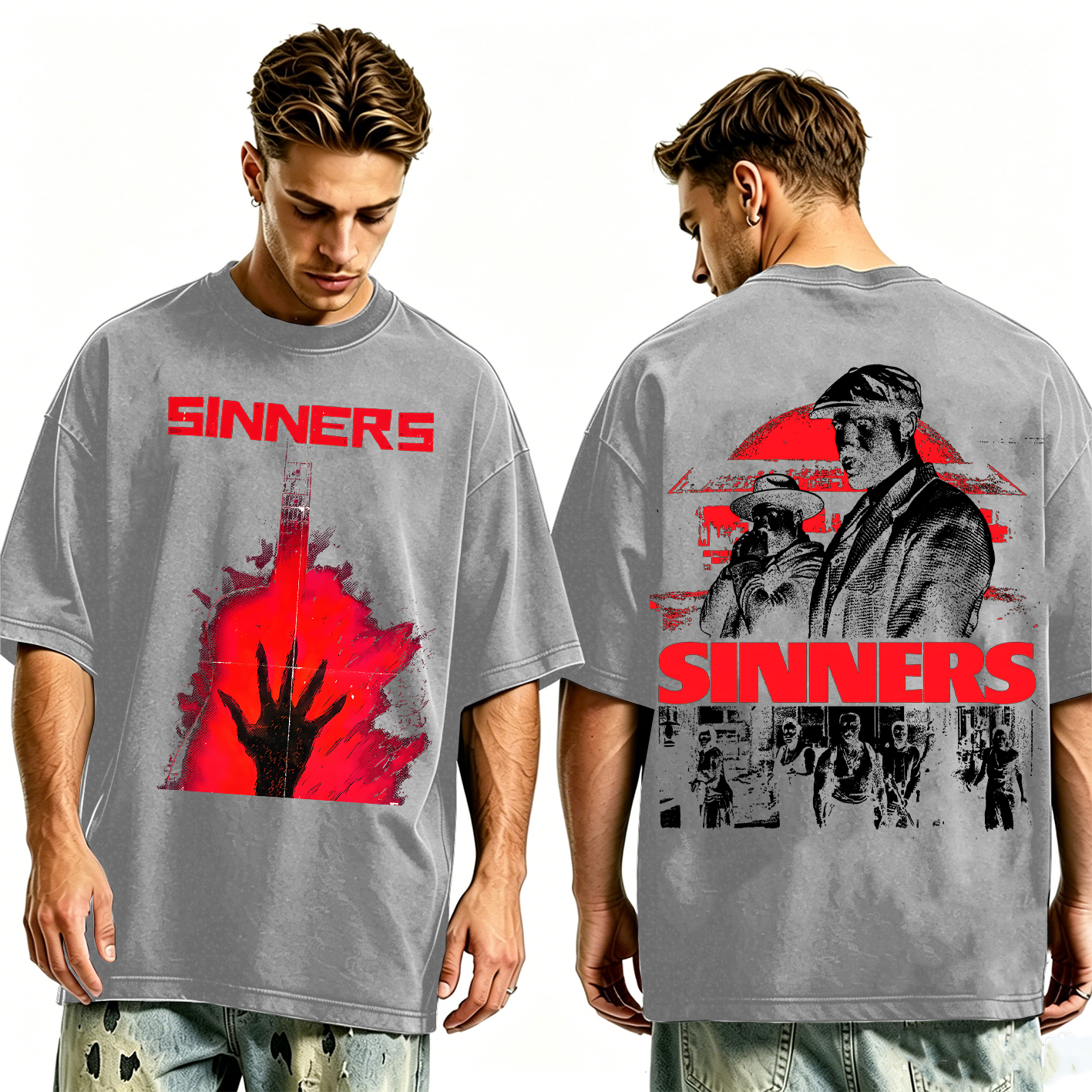 Sinners Movie Oversized T-shirt/Crewneck/Hoodie