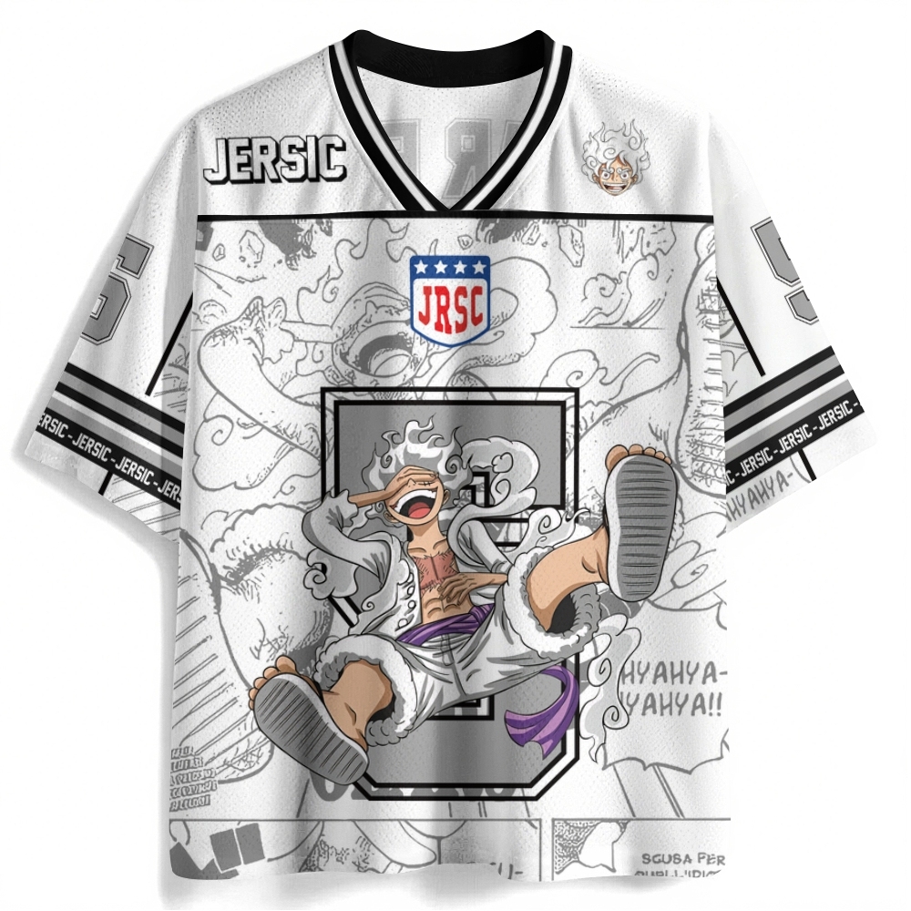 One Piece Luffy Gear 5 Anime  Jersey Shirts