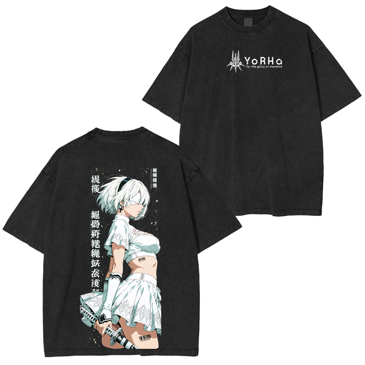 NieR: Automata Washed T-shirt/Crewneck/Hoodie
