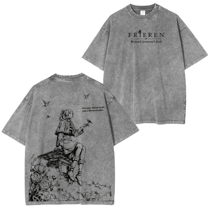 Frieren: Beyond Journey's End Washed T-shirt/Crewneck/Hoodie