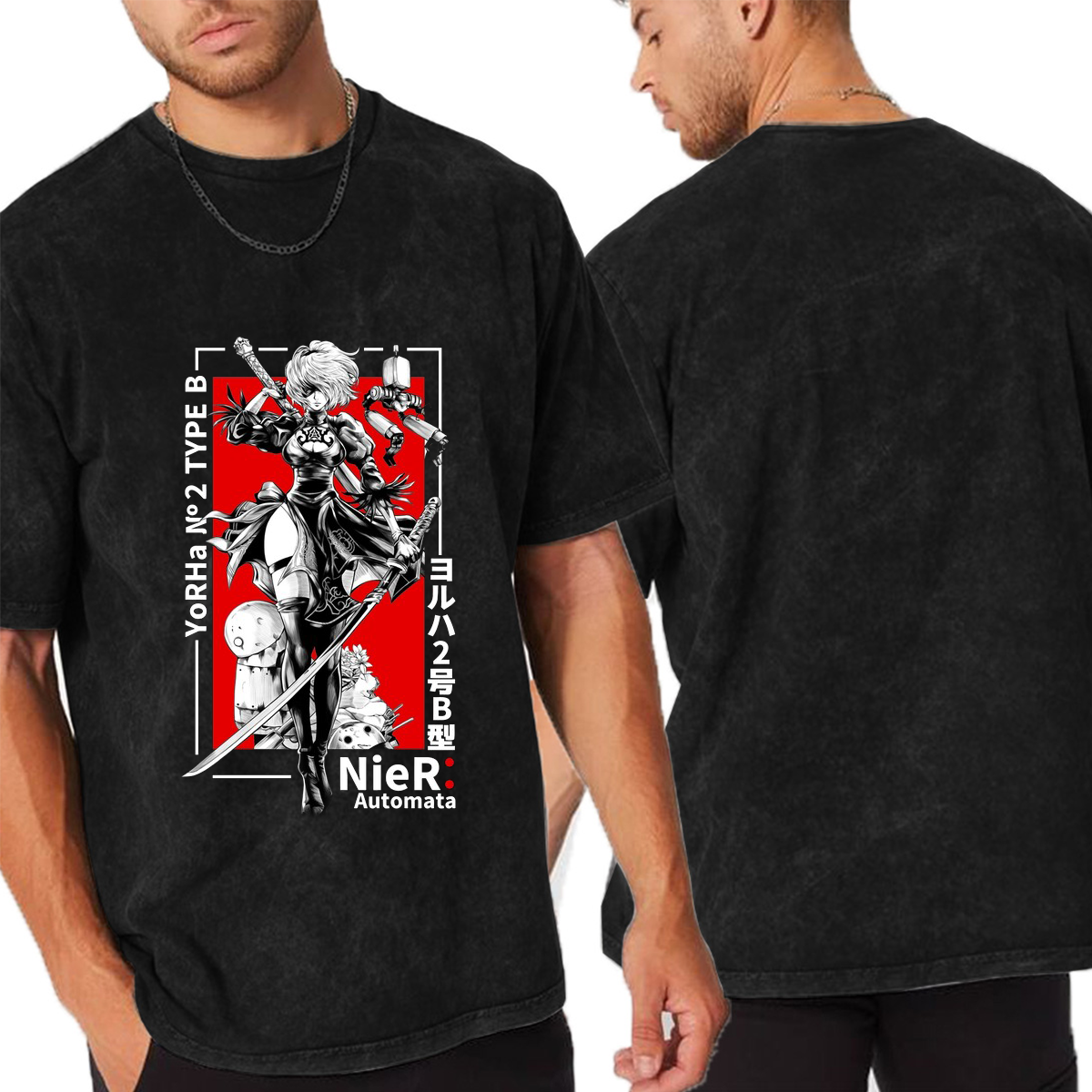 Nier Automata Washed T-shirt/Crewneck/Hoodie