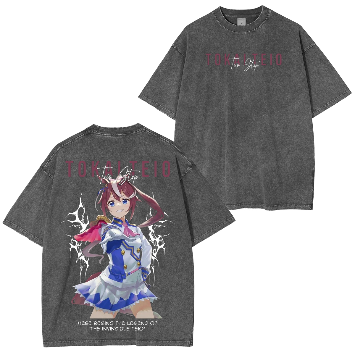 Umamusume: Pretty Derby Series Oversized Unisex Washed T-Shirt