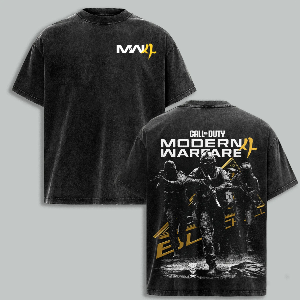 Call Of Duty Mobile Anime Unisex Washed T-Shirt